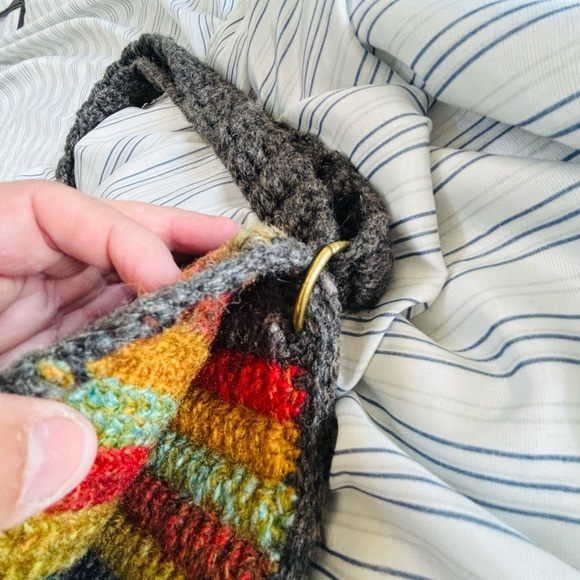 Multicolor Handwoven Fringe Bag - Picture 7 of 8